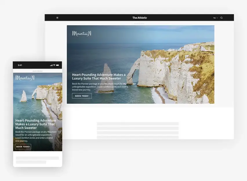 FULL BLEED Desktop Example